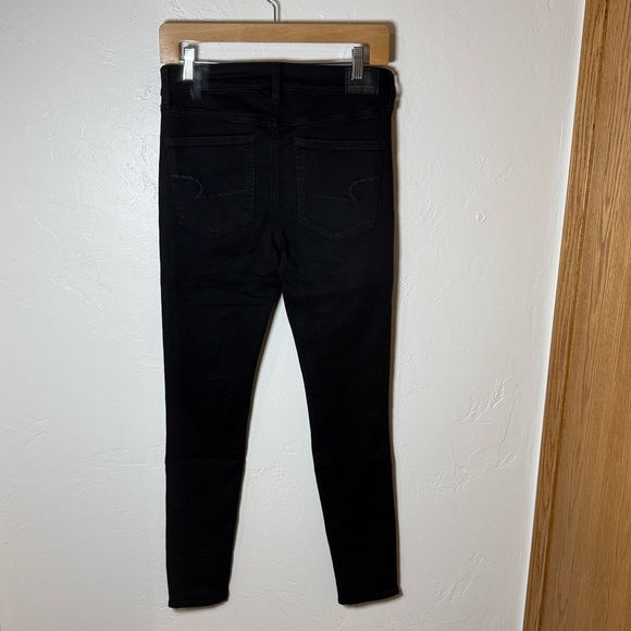 American Eagle black high rise jeggings size 4 NWOT - Picture 3 of 12